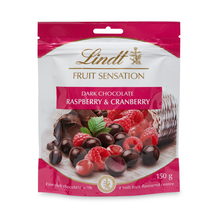 Fruit Sensation Raspberry & Cranberry 150g - Lindt Chocolate | site ...