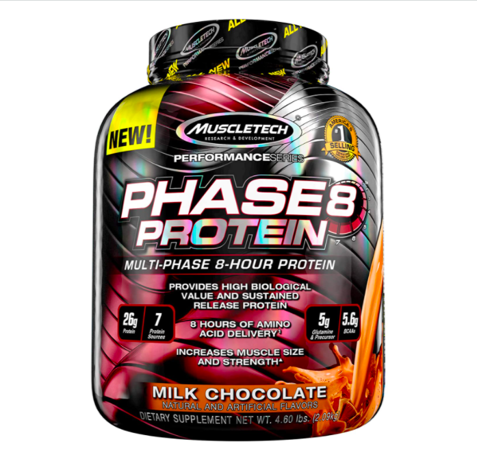 Phase8 Protein Powder, Chocolate 50 Servings - Muscletech | Glocalzone ...