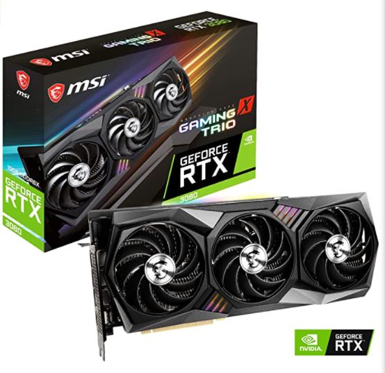 GeForce RTX 3080 GAMING X TRIO 10G Graphics Board - ‎MSI | Glocalzone ...