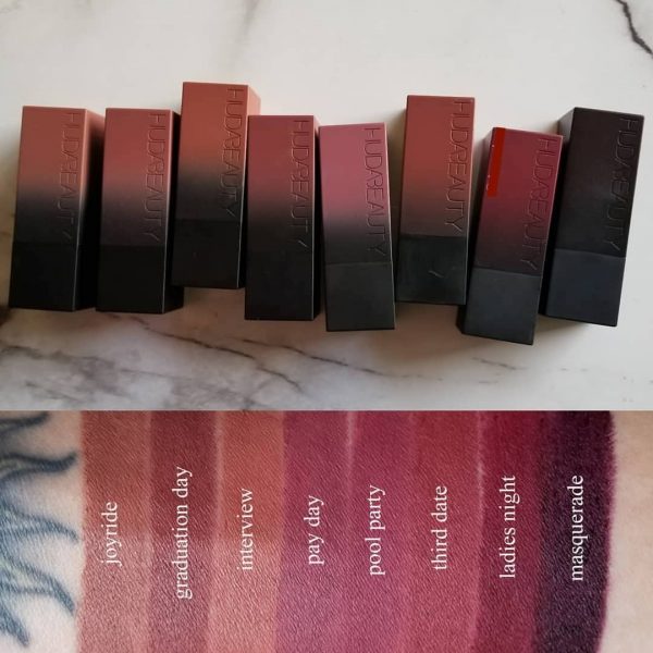 huda beauty joyride lipstick swatch