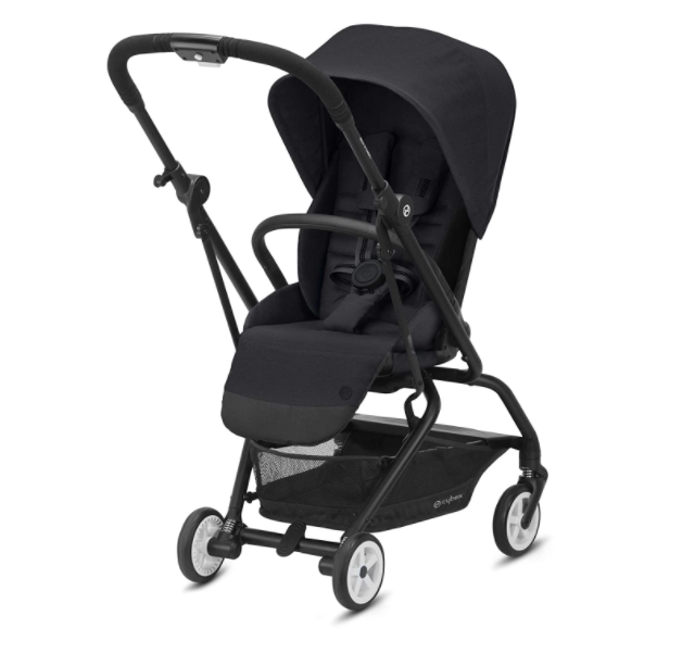 Eezy S Twist 2 Stroller, 360° Rotating Seat, Deep Black - Cybex